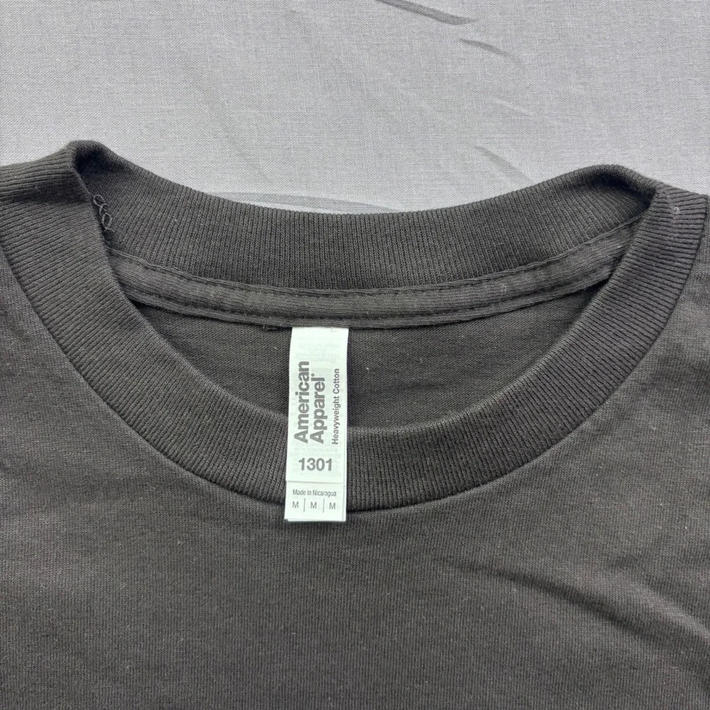 American Apparel‎ Tequila Mala Vida Sugar Skull T-Shirt Mens Medium Black